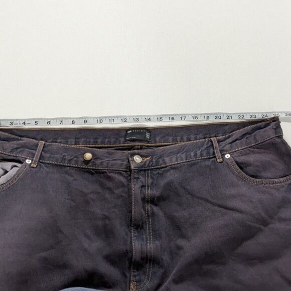 asos DESIGN US Size 24 Dark Rinse Cut Off Jeans - Picture 7 of 9